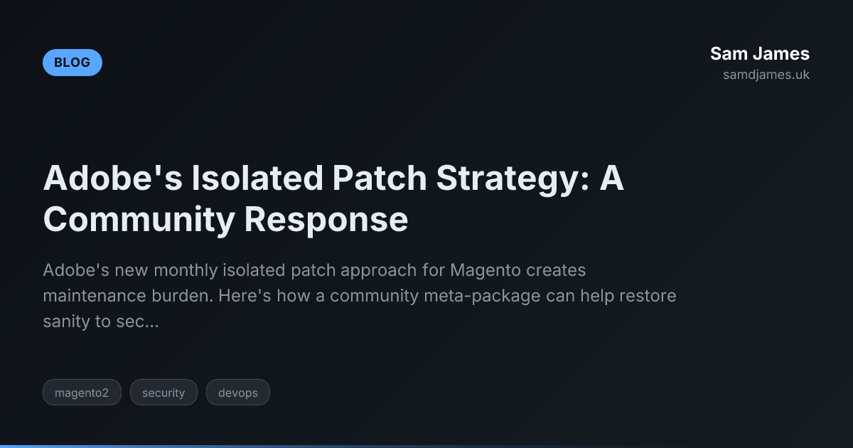 Adobe's Isolated Patch Strategy: A Community Response | Sam James - UK ...